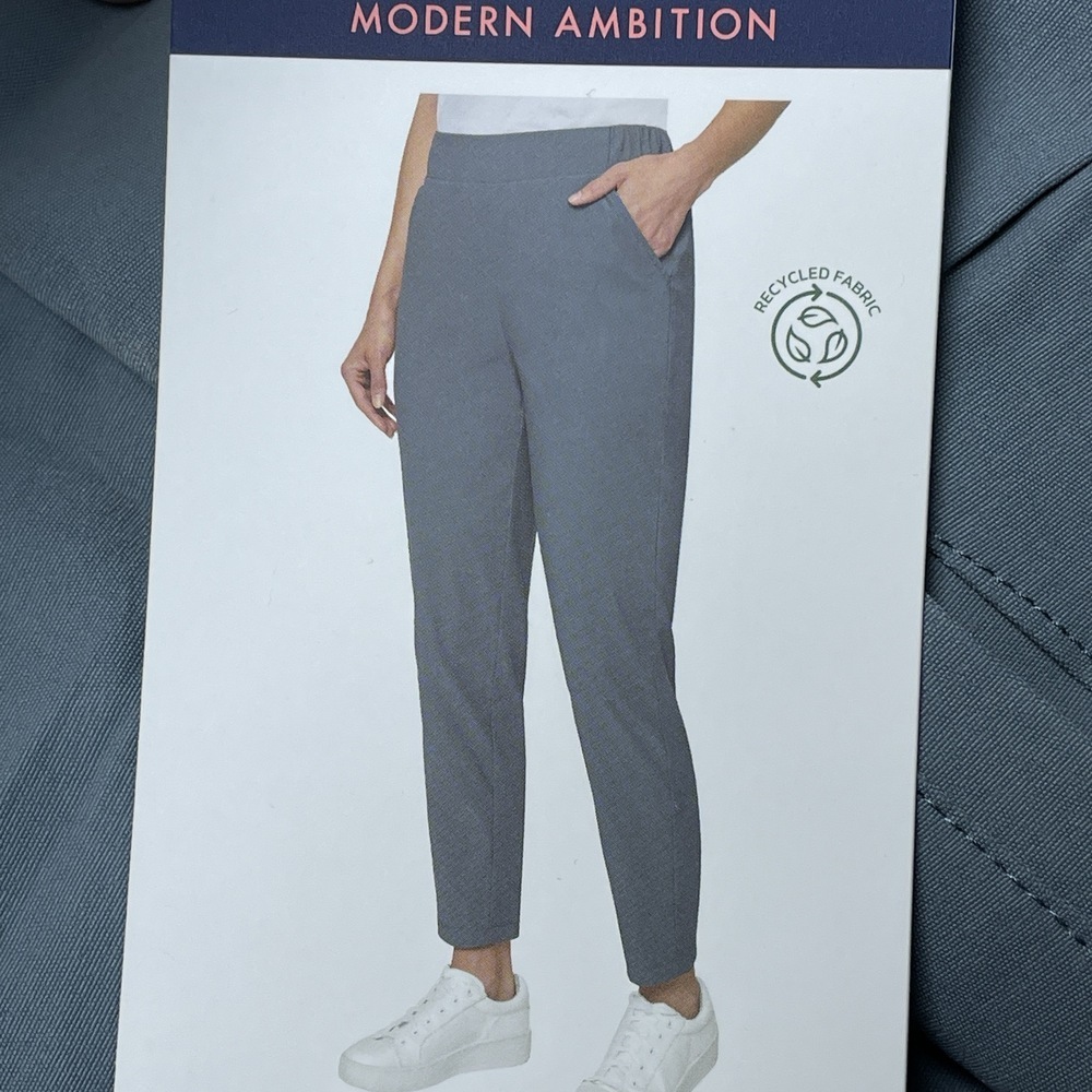 Modern Ambition Women's XXL High-Rise Travel Pant Blue H0788